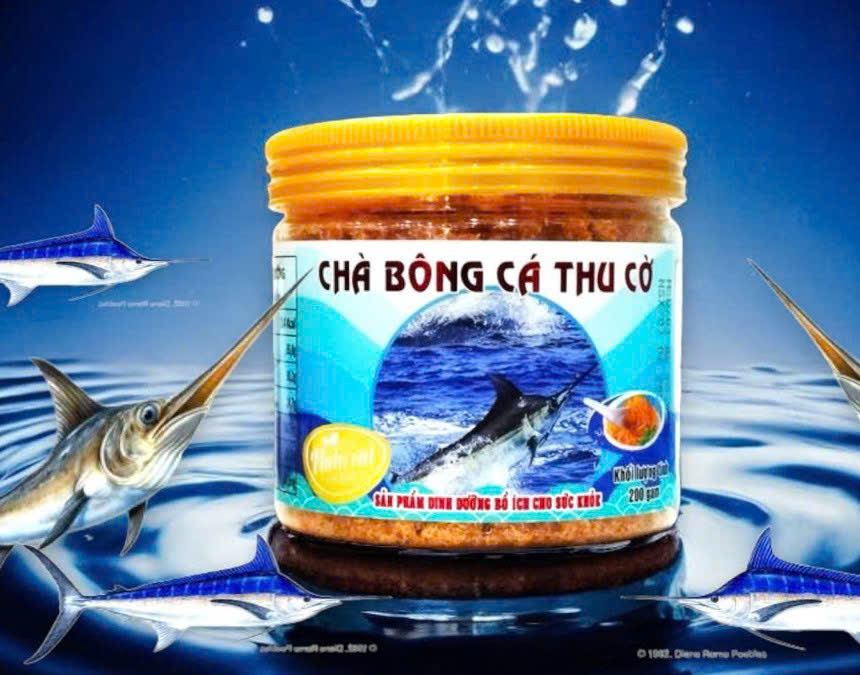 Chà bông cá thu cờ (ruốc cá thu cờ ) loại hủ 100 gram