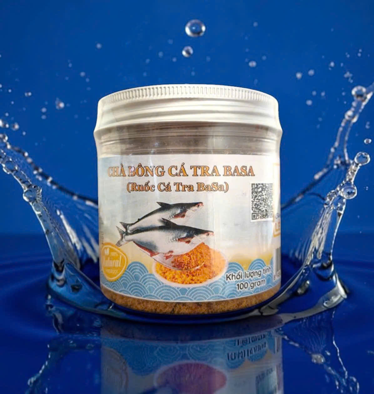 Chà bông cá tra basa ( ruốc cá tra basa ) loại hủ 100 gram